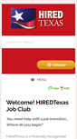 Mobile Screenshot of hiredtexas.org